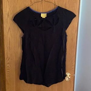 Black Cutout Maeve Top from Anthropologie